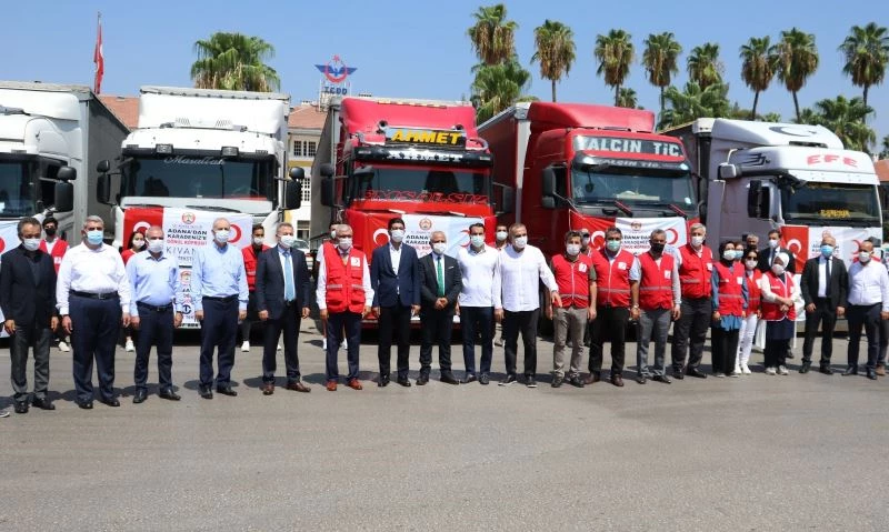 Adana’dan sel bölgesine 9,5 milyon ayni ve nakdi yardım
