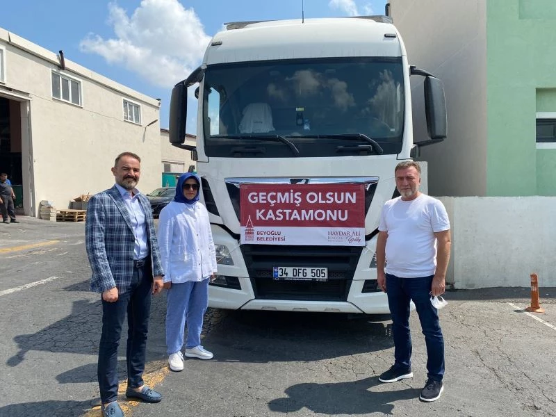Beyoğlu Belediyesi, Kastamonu’ya yardım elini uzatmaya devam ediyor
