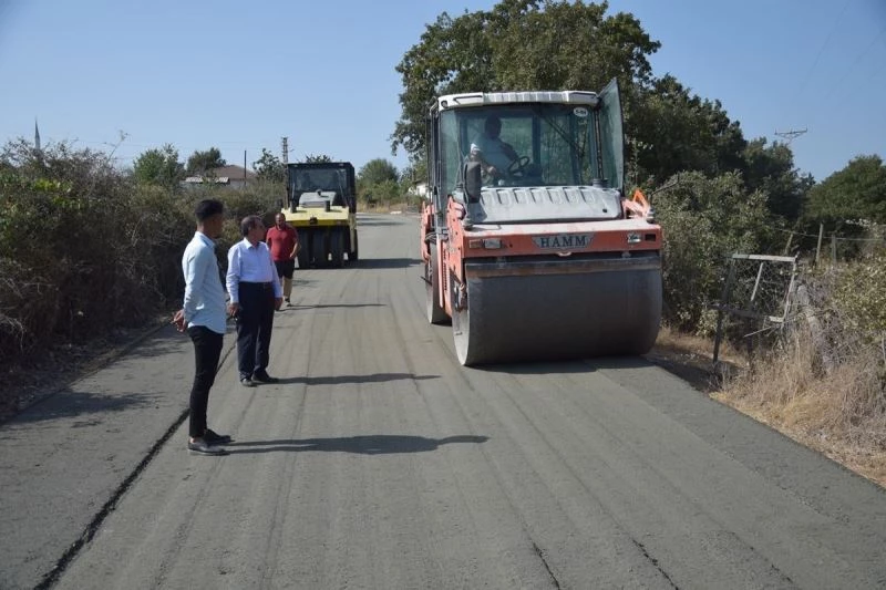 Kaymakam Gürdal beton yol çalışmalarını inceledi
