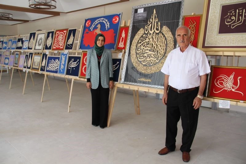 Kahramanmaraş’ta kıl testere oymacılık naht sanatı sergisi
