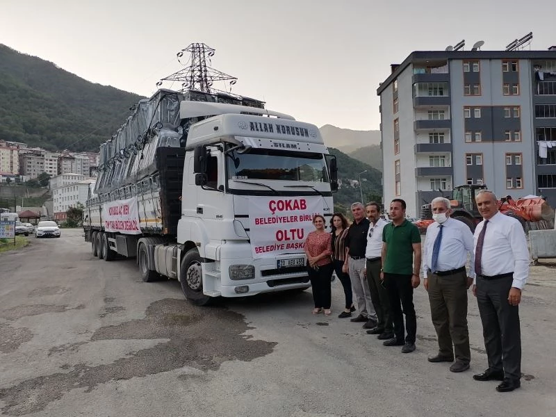 ÇOKAP’tan sel afatından zarar görenlere konteyner desteği
