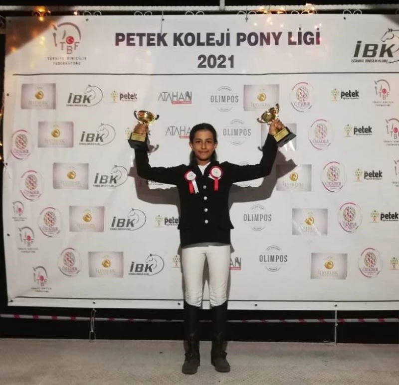 Binicilik kulübü sporcusunun birincilik başarısı
