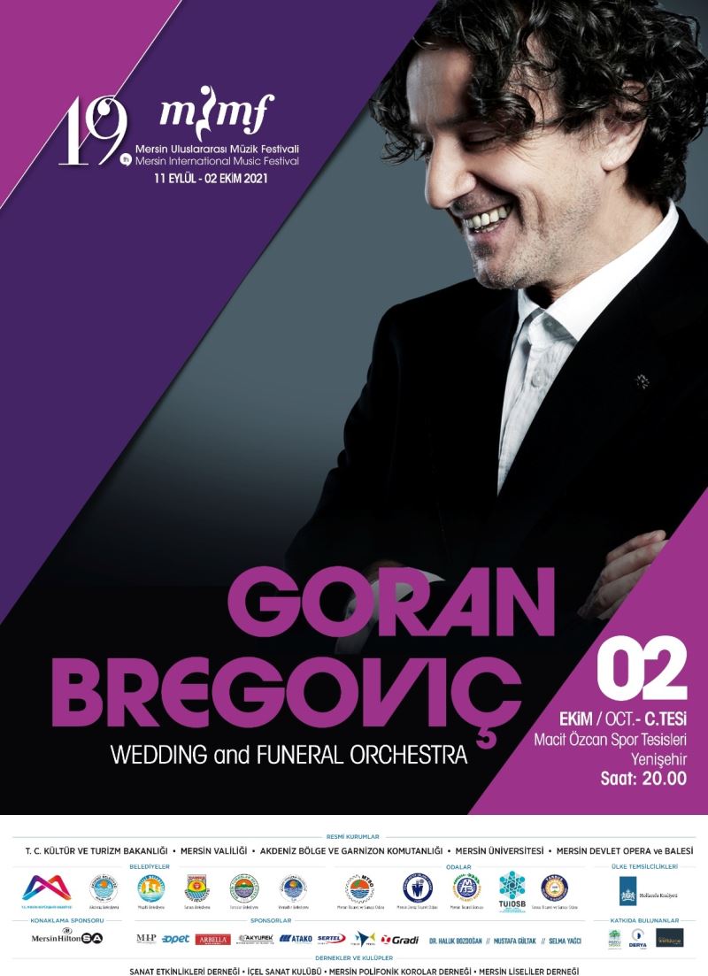 Balkan müziğinin ünlü ismi Goran Bregoviç, müzik festivalinde Mersinlilerle buluşacak

