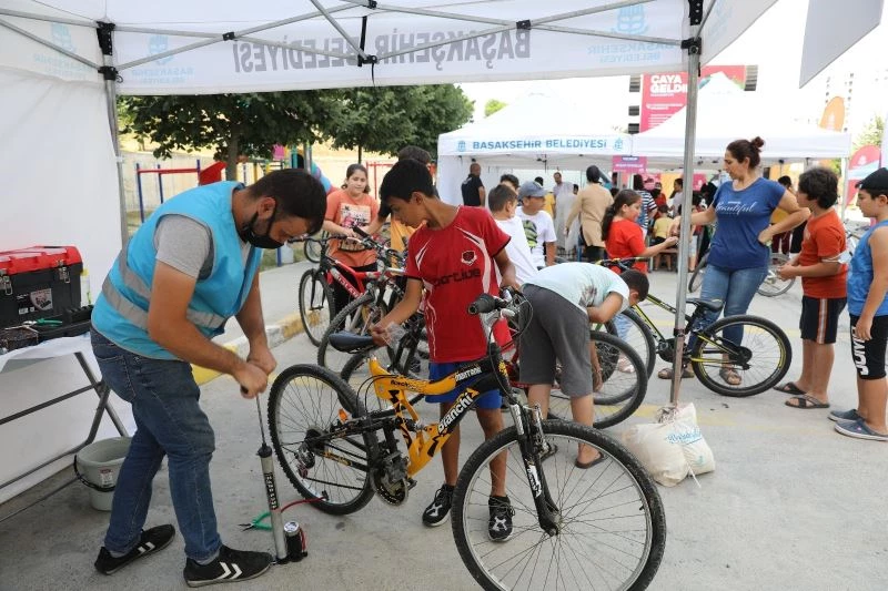 Başakşehirli çocuklar “Bisikletçi Amca” ile daha mutlu

