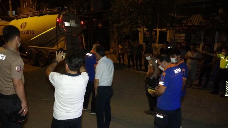 Çimento yüklü tankerde korkutan patlama
