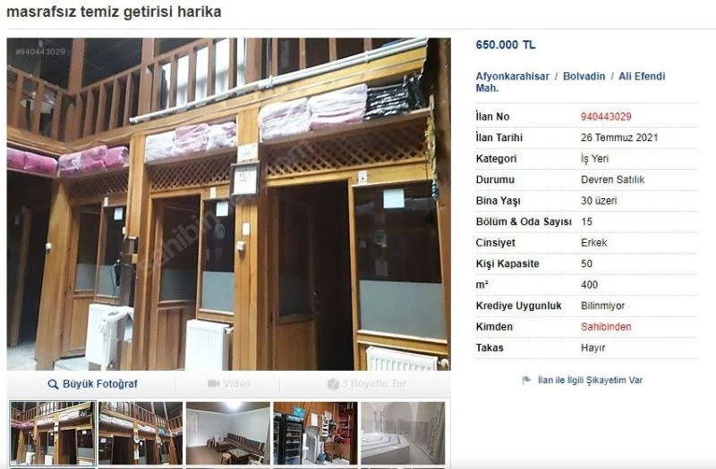 Şampuan meselesi yüzünden sahibi öldürülen hamam satışa çıkarıldı
