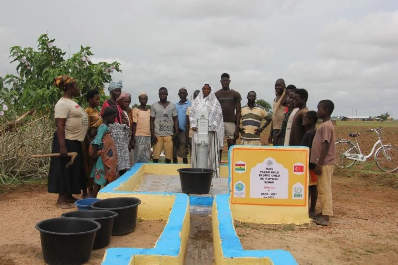 Hayırsever vatandaştan Gana’ya su kuyusu hayrı
