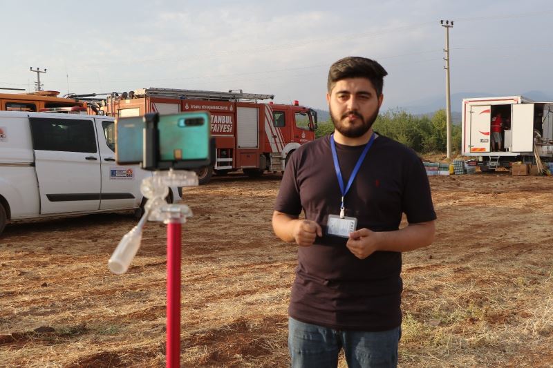 Azerbaycanlı gazetecinin meslek aşkı, balayını bırakıp Türkiye’ye yangına koştu
