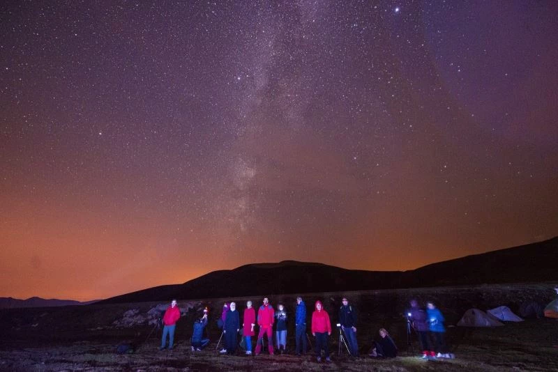 Giresun’da yaylalar yıldızlar altında fotoğraflandı

