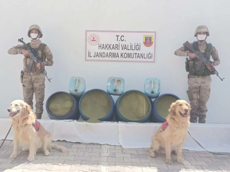 318 kilo esrar ele geçirildi
