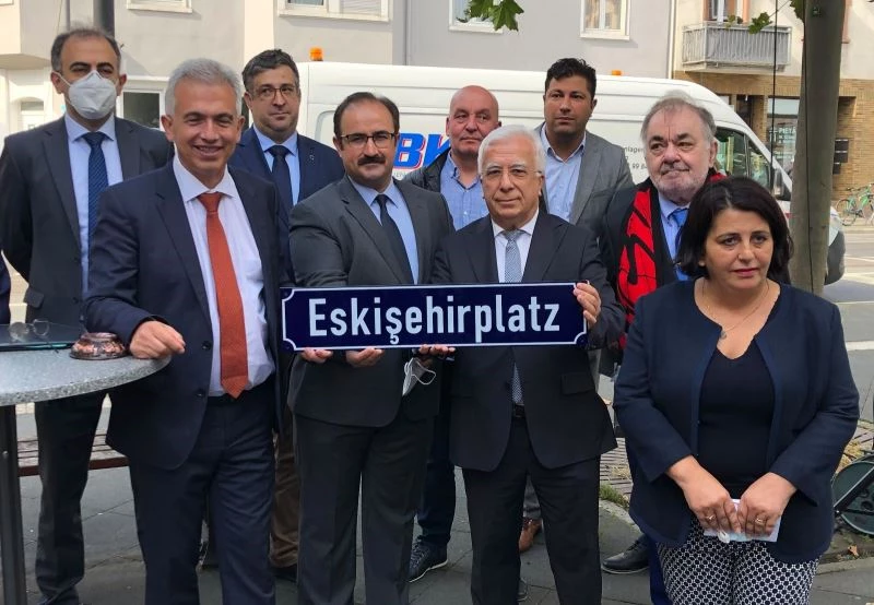 Frankfurt’ta bir meydana 