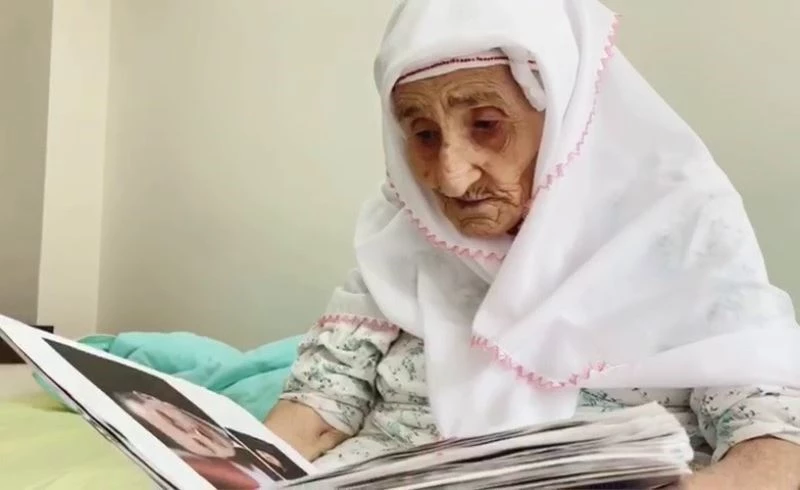 98 yaşındaki Sariye ninenin, Cumhurbaşkanı Erdoğan sevgisi
