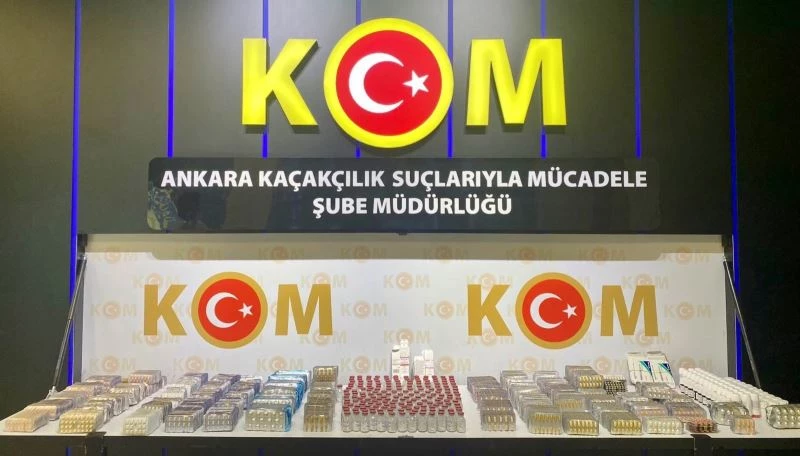 Başkentte yabancı uyruklu bir şahsın üzerinden 31 bin 770 adet tıbbi ilaç bulundu
