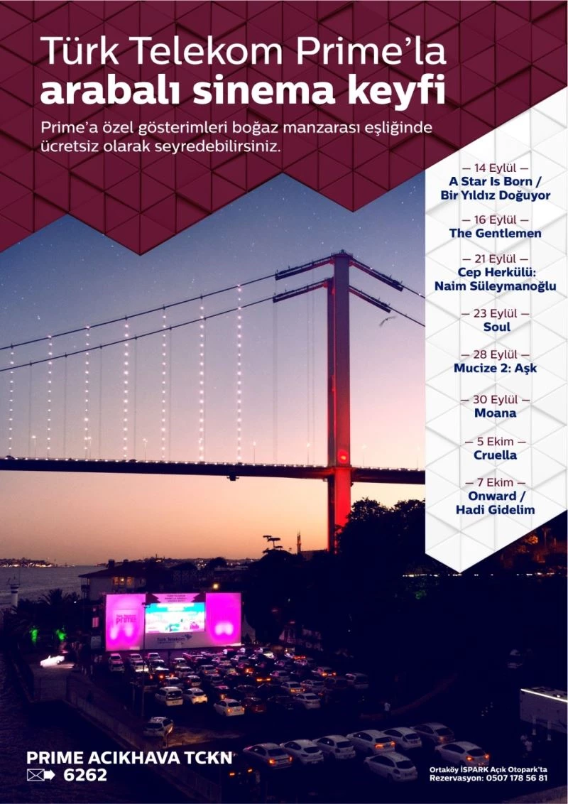 ‘Arabalı Sinema Geceleri’ başlıyor
