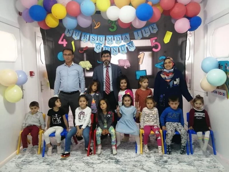 Hayme Ana Kur’an Kursu’nda eğitim zamanı
