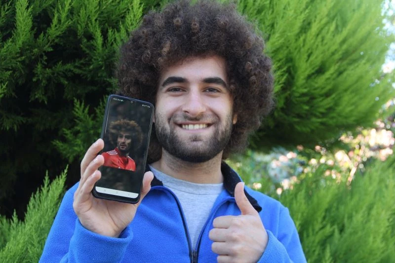 Belçikalı futbolcu Fellaini’nin benzeri Sinop’ta
