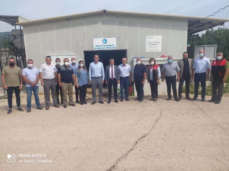 Kaymakam Atasoy, zeytin tesisleri’ni ziyaret etti
