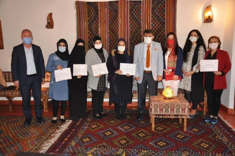 Sandıklı’da kabak işlemeciliği kursu sona erdi
