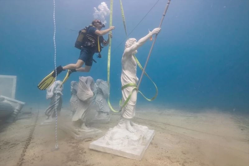 Likya uygarlığının yitik eserlerinin kopyaları Kaş