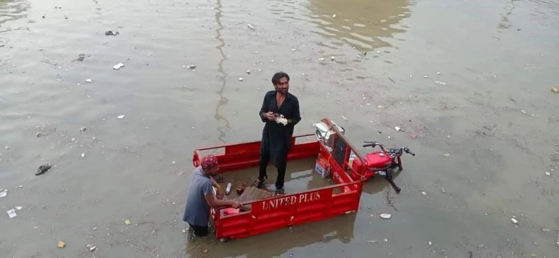 Muson yağmurları Pakistan