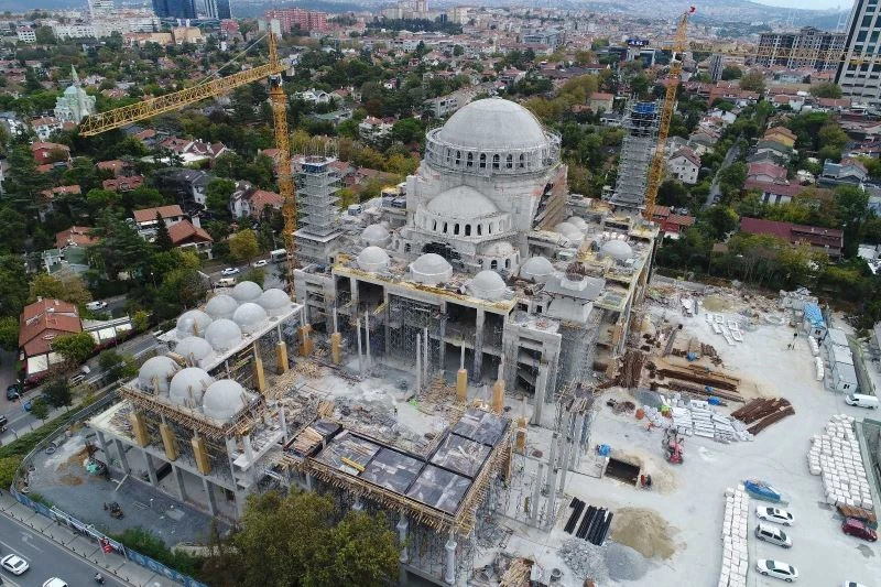 (Özel) Barbaros Hayrettin Paşa Camii’nin kaba inşaatının yüzde 95’i tamamlandı
