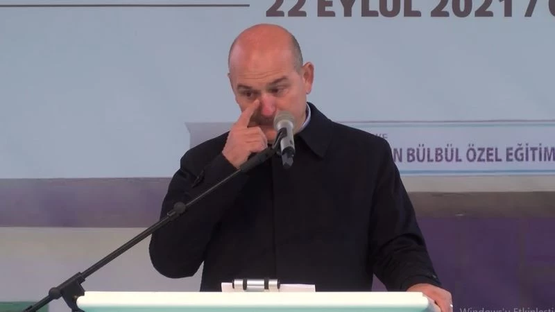 Bakan Soylu, Eren Bülbül adına yaptırılan okul açılışında duygulandı

