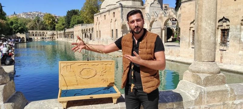 Balıklıgöl hikayesinin nakşedildiği tespih yüz bin liraya satışta
