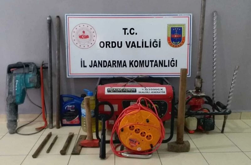 Ordu’da kaçak define arayanlara suçüstü

