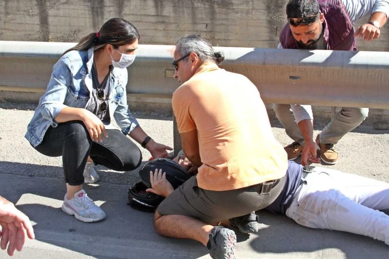 (Özel) Kazada yaralanan motosiklet sürücülerinin ’ilk yardım’ şansı
