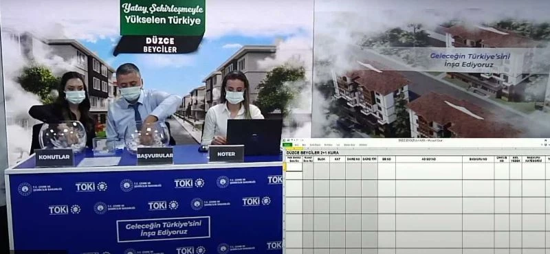 Beyciler TOKİ konutlarının kurası çekildi
