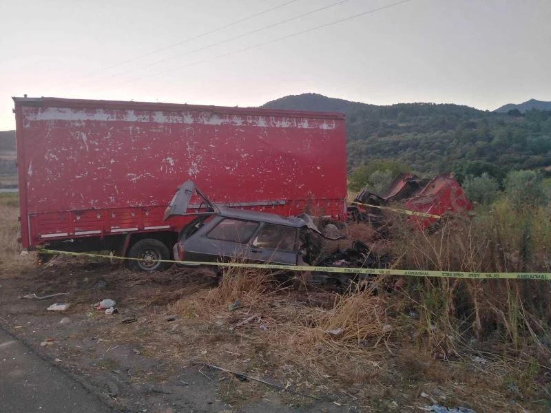 Abi kardeş kazada can verdi
