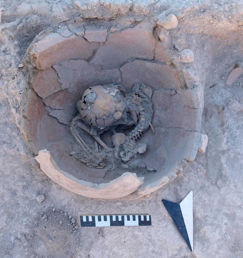 Arslantepe Höyüğü’nde MÖ 3600 yılından kalma 2 çocuk iskeleti bulundu
