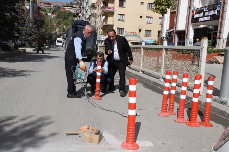 Hakkari Belediyesinden duba çalışması
