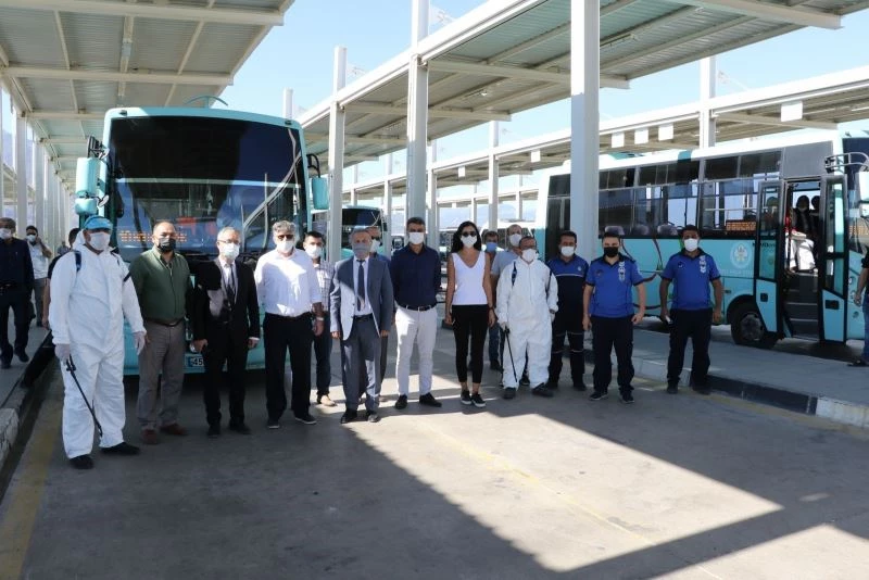 Manisa’da okullar açılmadan önce dezenfeksiyon çalışması
