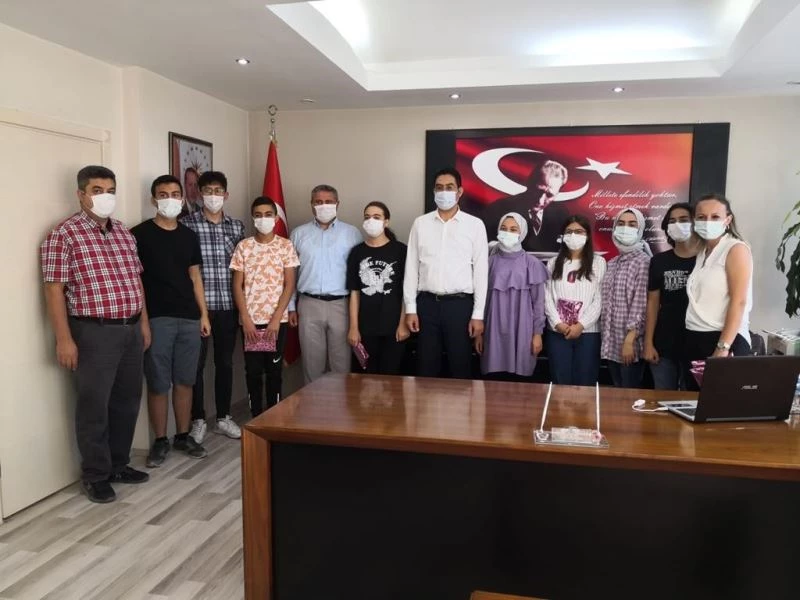 MABEM’li öğrencilerden Kaymakam Yıldırım’a ziyaret
