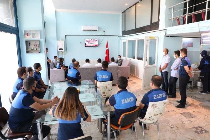 Kaymakam Beşikçi’den zabıtaya kutlama
