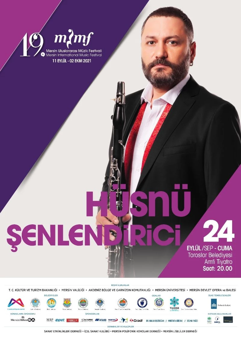 Hüsnü Şenlendirici, festivalde Mersinlilerle buluşacak
