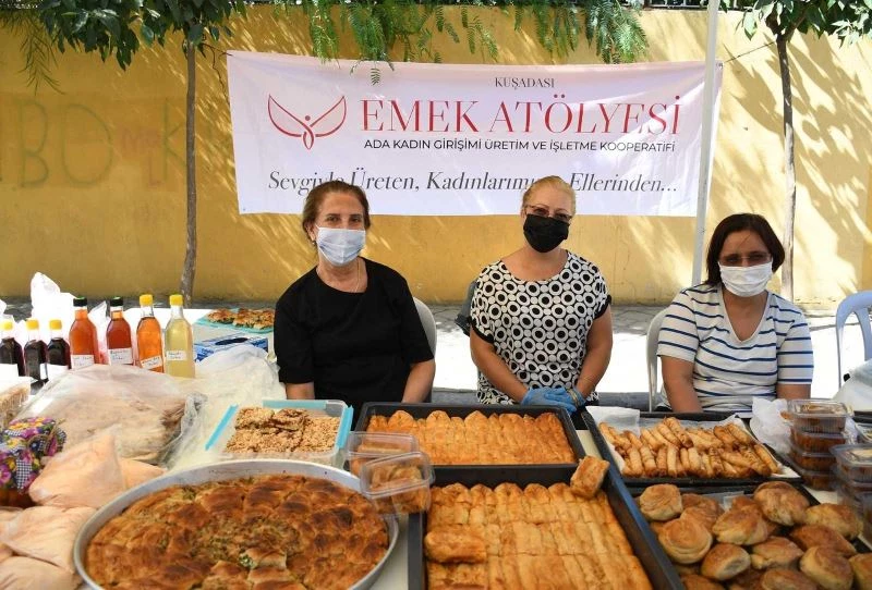 Emek atölyelerinin lezzetleri Yöresel ve İyi Tarım Ürünleri Sokağında
