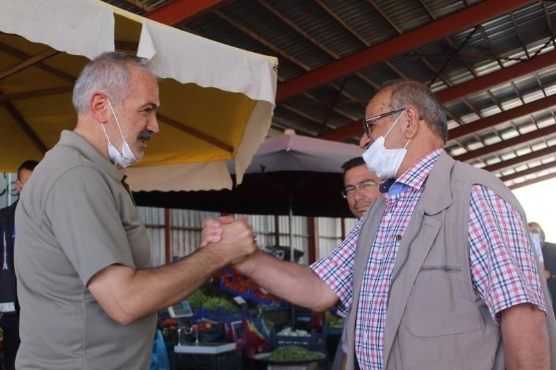 Başkan Coşar Pazarcı esnafını ziyaret etti
