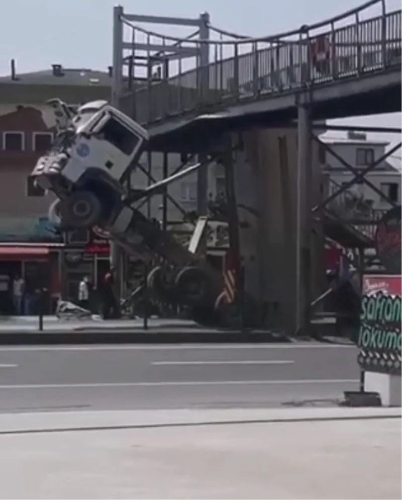 Damper üst geçide takıldı
