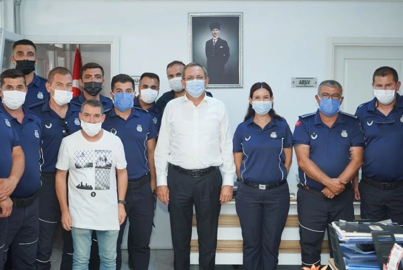 Mesut Ergin’den zabıtaya kutlama
