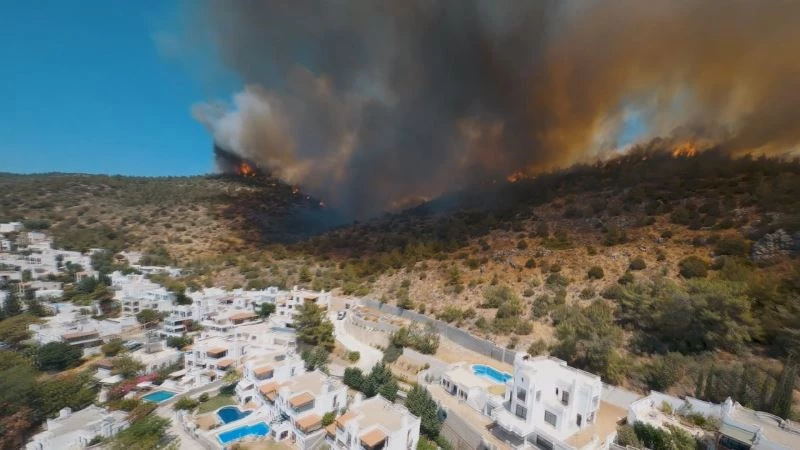 (Özel) Yarış dronu ile orman yangınları görüntülendi
