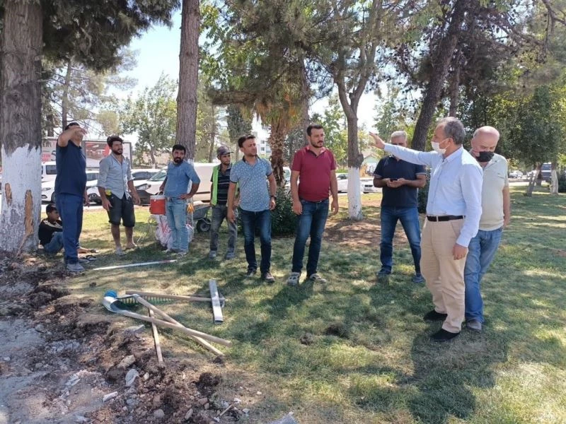 Başkan Kılınç, Atatürk Bulvarındaki çalışmaları inceledi
