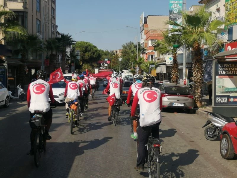 Büyük Taarruz Bisiklet Turu ekibi Turgutlu’da ağırlandı
