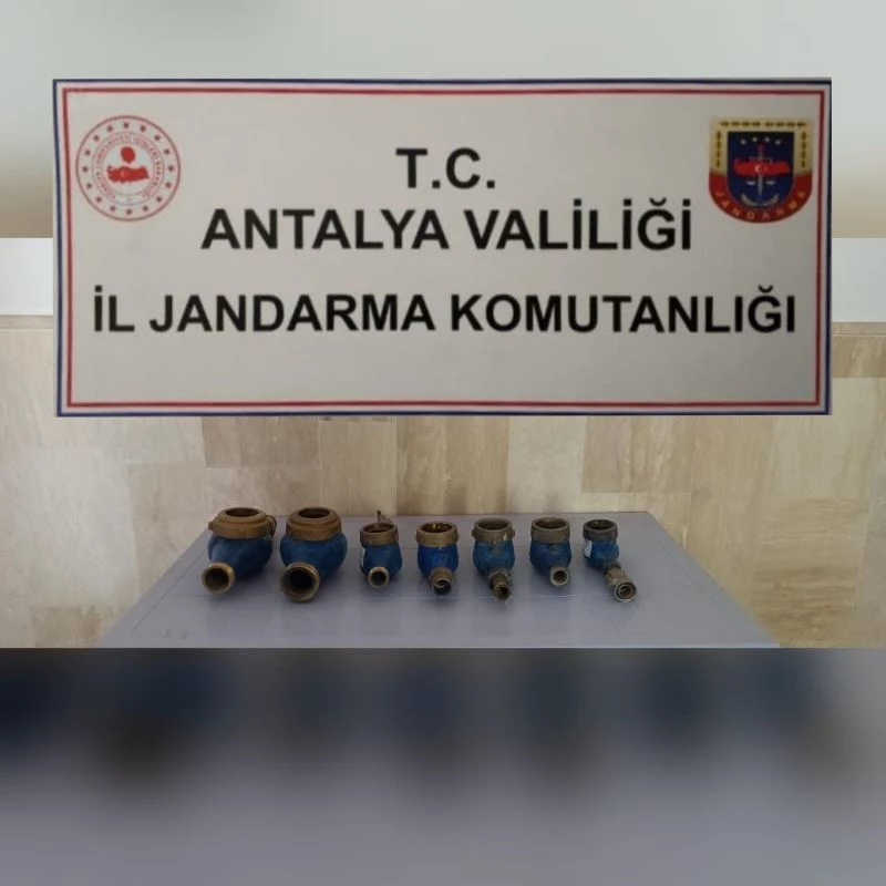 Sulama kooperatifinin su sayaçlarını çalan zanlı tutuklandı
