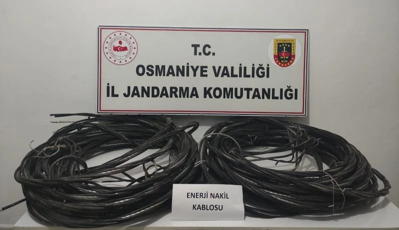 Elektrik enerjisi nakil hattından kablo çalan şahıslar yakalandı
