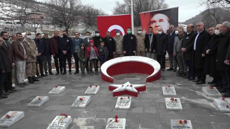 PKK’nın Hamzalı’da katlettiği 23 şehit törenle anıldı
