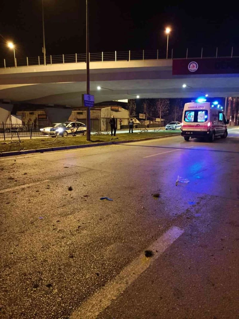 Minibüs demir bariyer ve ağaçları biçti: 2 ölü, 3 yaralı
