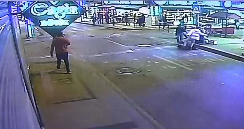 Şehrin göbeğinde böyle dehşet saçtılar
