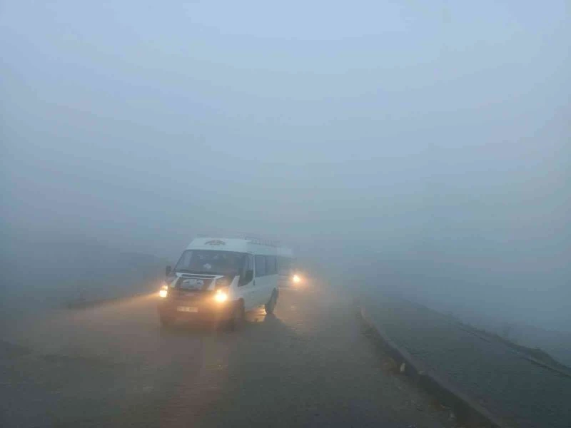 Sincik’te sis etkili oldu
